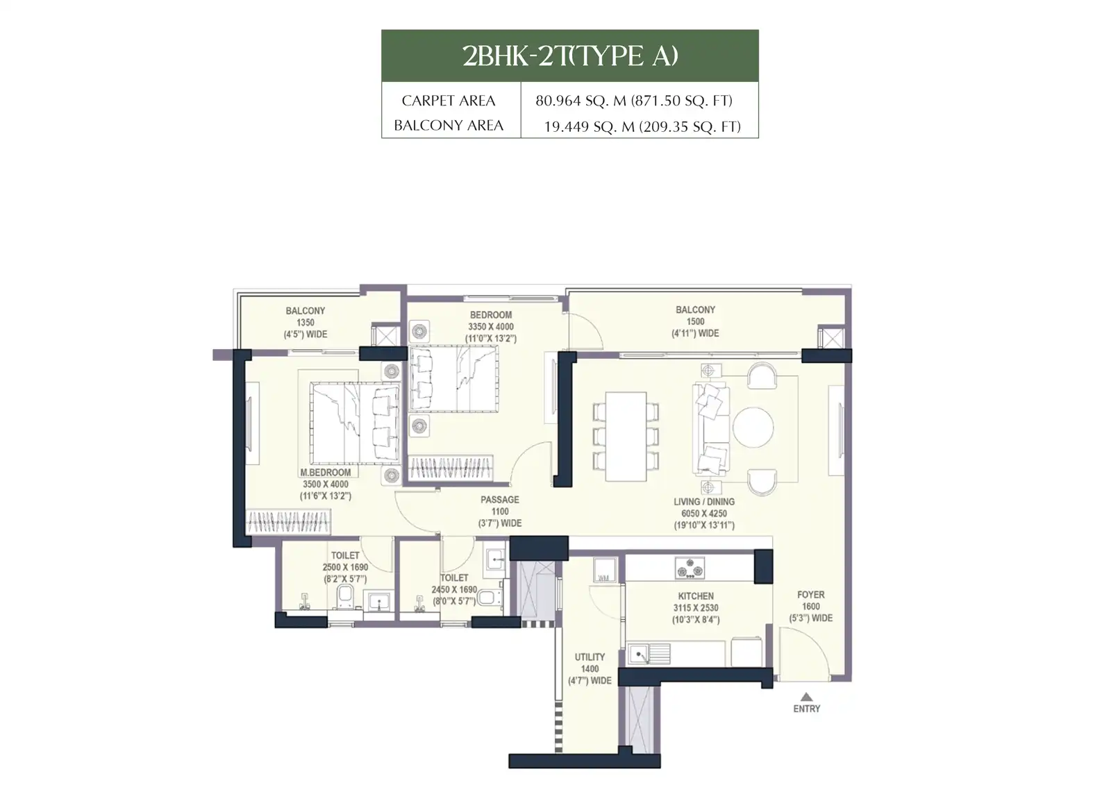 floor-plan-Emaar Urban Oasis Phase 4 -  Luxury residential property in Gurgaon